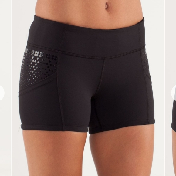 lululemon athletica Pants - Lululemon Run Shorty Shorts Black 8